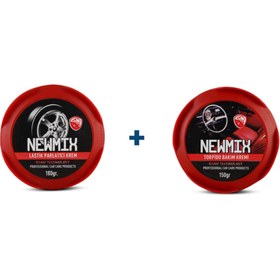 Resim Newmix Newmiz Nano Lastik Parlatıcı 180gr Ve Torpido Bakım Kremi 150gr 