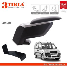 Resim Fiat Doblo 2006-2010 Delmesiz Çelik Ayaklı Siyah Kolçak Kol Dayama 