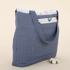 Resim Bebek Bakım Çantası - İndigo Müslin - Mavi Gökkuşağı 