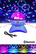 Resim DEMPOWER Tavan Işık Yansıtmalı Bluetooth Özellikli Disco Topu Mp3 Çalar Starmaster Mavi Renk 