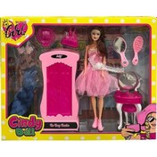 Resim Anlily Dolaplı Makyaj Masalı Bebek Seti Ve Aksesuarları - 02453 Lisinya 