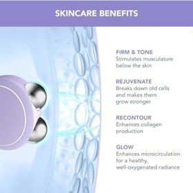 Resim Foreo Bear Mini Mikro Akım Yüz Cihazı - Yüz Şekillendirme Aleti - Anında Yüz Germe - Sıkılaştırma Ve Kontur - Çift Çeneyi Azaltma - İnvazif Olmayan - Yüz Bakım Ürünlerinin Emilimini Artırır - Lavanta 0 