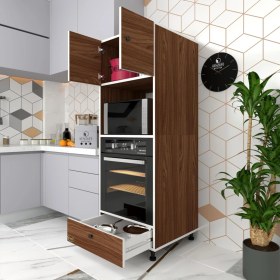 Resim Kenzlife fırın dolabı kamile cvz 162*60*56 mutfak çekmeceli ayaklı banyo kiler ofis 