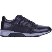Resim Fosco - Siyah Hakiki Deri Erkek Sneakers 2720-1 - 6960 