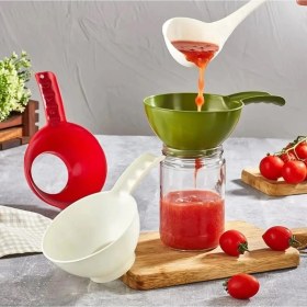 Resim Kavanoz Hunisi - Konserve Reçel Hunisi Geniş Ağızlı - Saplı 