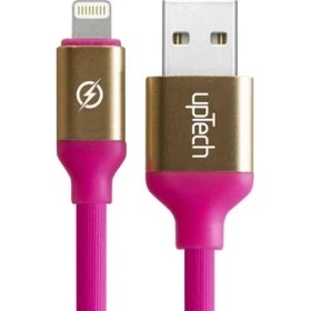 Resim Uptech USB Lightning Data ve Hızlı Şarj Kablosu 1,2 M Rose Red 