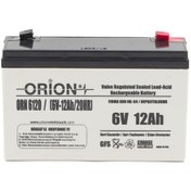 Resim Orion Orn6120 6v 12ah Bakımsız Kuru Akü - 