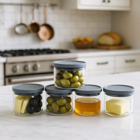 Resim Özgün Ev 400 cc Sade Plastik Kapaklı Kahvaltılık 90 x 70 