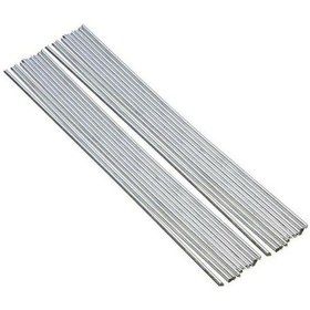 Resim 20 Adet Alüminyum Kaynak Teli - Düşük Sıcaklıkta İşe Yarar - Katı Çekirdek - Sadece Alüminyumla Kaynaklanır - 50cm X 1.6mm 
