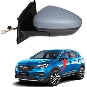 Resim Opel Grandland X 2017 Sonrası Sol Ayna Elektrikli Isıtmalı Astarlı Katlanır Alt Aydınlatmalı 7+2 Pin 