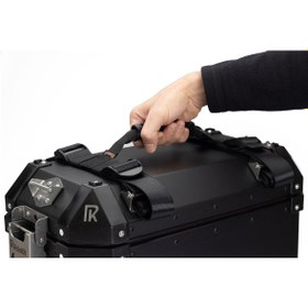 Resim Ridekit Aksesuarlı Alüminyum Motosiklet Yan Çanta Seti (Sidecase) – 35 LT + 35 LT 