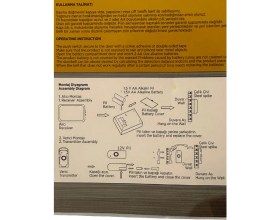 Resim Cata CT-103 Kablosuz Kapı Zili (Sarı Kenarlı) 