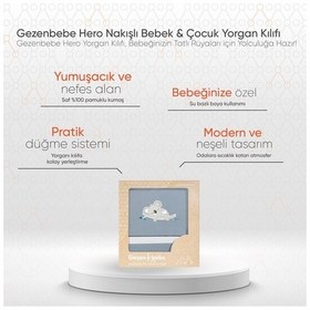 Resim Gezenbebe Hero Nakışlı Bebek Ve Çocuk Yorgan Kılıfı 100x135 