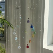 Resim Hayat Ağacı Asılı Güneş Yakalayıcı, Yedi Renkli AB Fener Dekoratif Kristal Rüzgar Çanı, Gökkuşağı Yapıcı, Ev, Bahçe, Pencere, Düğün Dekorasyonu, Festival Hediyeleri, Arkadaş Hediyeleri için Kullanılır 
