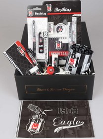 Resim Beşiktaş DEKOMUS İLE LİSANSLI BEŞİKTAŞ ÖZEL KUTULU 19 PARÇA PREMIUM KIRTASİTE SETİ 