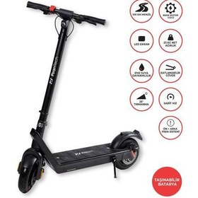 Resim X9 Elektrikli Scooter - Çıkartılabilir Bataryalı 850W Katlanabilir Scooter 