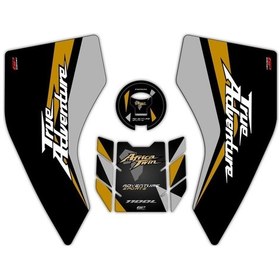 Resim GP Kompozit Honda Africa Twin CRF1100L Adventure 2020-2023 Uyumlu Tank Pad Seti Siyah 