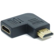 Resim Hdmı Erkek Hdmı Dişi 90 Derece Yüksek Çözünürlüklü Adaptör 