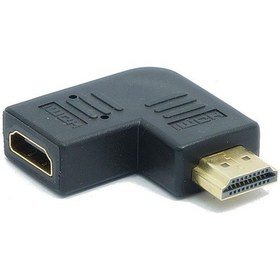 Resim Hdmı Erkek Hdmı Dişi 90 Derece Yüksek Çözünürlüklü Adaptör 