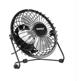 Resim Everest Mini Usb Fan Vantilatör Çapı 15 Cm Efn-482 Metal Gövde Fan 