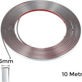 Resim Yapiskanli Nikelaj Serit Bant Cita 5mm 10 Metre Krom 