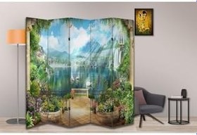 Resim Manzara Temalı Özel Tasarım Paravan Room Divider PRV1229, 180 x 180 