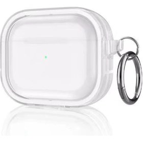 Resim Movenchy Airpods Pro 2 (2.nesil) Shiny Şeffaf Kılıf - Beyaz Nemere 