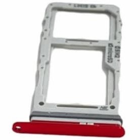 Resim Samsung S20 Ultra (SM-G988) Uyumlu Sim Tepsisi Sim Kart Yuvasi Kırmızı 