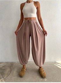 Resim 02Lady Fashion MODAL KUMAŞ YUMUŞAK DOKU ŞALVAR PANTOLON 