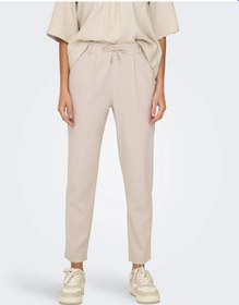 Resim Only Onlcaro-poptrash Easy Linen Kadın Pantolon 15278710 Krem 