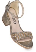 Resim Kiko Kids Heidi Çatlak Günlük Kız Çocuk 3 Cm Topuklu Sandalet Abiye Ayakkabı 