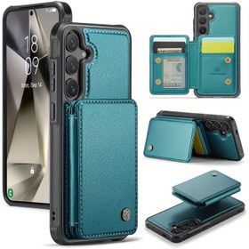 Resim Samsung modelleri ile uyumlu olan S20, S21, S22, S23, S24, FE, Plus, Ultra, A13 (4G ve 5G), A14 (4G/5G), A15, A23 (4G/5G), A24 (4G), A25, A50, A33 (5G), A34, A35, A51 (4G), A52, A52G, A52S (5G), A53 (5G), A54 (5G), Note10, Note10 Plus, Note20, Note20 Ultra ve S24 Ultra modelleri ile uyumlu. Özellikler arasında manyetik bölünmüş 2'si 1 arada telefon kılıfı, flip tutucu, A52 RFID anti-hırsızlık çoklu yuvalı tutucu koruyucu kılıf ve A34 çoklu fonksiyonlu kart tutucu düşme karşıtı kılıf bulunur. 