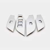 Resim Dashanshop Toyota 2019 2024 Sol Kapı Pencere Kumanda Paneli Abs Dekoratif Kaplama 4 Parça 