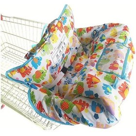 Resim Maxaccess Bebek Alışveriş Arabası Oturma Pedi Çocuk Yüksek Sandalye Koruma Minderi Renkli 