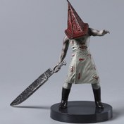 Resim Korkunç Korku Oyunu Karakteri Koleksiyon Figürü - 17.98cm PVC Model, Kanlı Önlük & Bıçak ile, Masaüstü Sergileme, Oyuncak, Bebek için İdeal 