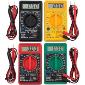 Resim Dijital Multimetre - Akım, Voltaj, Direnç Ölçer Elektrik Ölçü Aleti, Taşınabilir Dc/ac Ölçüm Cihazı, Güvenlik Sigortalı Tester, LCD Ekranlı Multimetre 