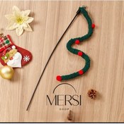 Resim Süs Tasarımlı Kedi Oltası Zilli Ve Renkli Kedi Oyuncağı İnteraktif Av Oyun Oltası 