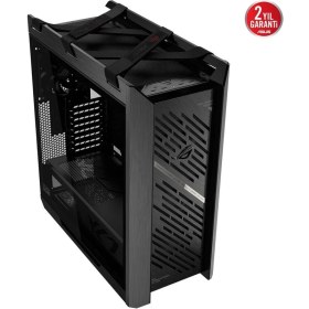 Resim ASUS ROG STRIX HELIOS II, ÇİFT TEMPERLİ CAM PANEL, 450MM GPU DESTEĞİ, ALÜMİNYUM KASA ve ÖN PANEL, GPU DESTEK BRAKETLERİ ve 420MM RADYATÖR DESTEĞİ SUNAN EATX UYUMLU BİR MID-TOWER 