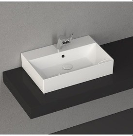 Resim Isvea Sistema Z Frame Dolap Uyumlu Lavabo 60 CM Beyaz 10Sf50060 