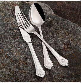 Resim Aryıldız Topkapı Prestige 84 Parça 12 Kişilik Çatal Kaşık Bıçak T Altın 