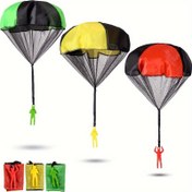 Resim 3 adet Canlı Parachute Oyuncakları Çocuklar İçin - Açık Hava Oyunları İçin Renkli, Dayanıklı Plastik Parachutes, 3-10 Yaş Aralığındaki Erkek ve Kızler İçin İdeal Paskalya Sepeti Hediyesi, Açık Hava Oyun Ekipmanı | Renkli Oyuncak Tasarımı | Dayanıklı Plastik Oyuncak, Çocuklar İçin Parachute 