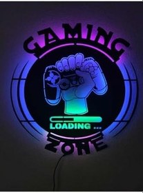 Resim dekoraven Gaming Zone Gamer Led Işıklı Tablo, GamingZoneGamer1 
