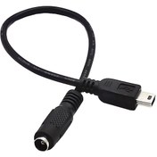 Resim Dc Barrel Jack 5.5 2.1Mm To Mini Usb 5 Pin Çevirici Power Kablosu 