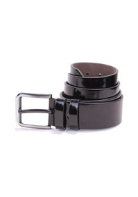 Resim Dagoster DMK26-456 Siyah Rugan 4.5 CM Suni Deri Erkek Kemer Siyah Rugan 