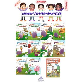 Resim 1 .sınıf Öğrencileri İçin Zevkle Okuyacağı 10 Lu Hikaye Seti - 3 Kitap Okuma Not Defteri Hediyeli 