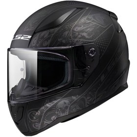 Resim LS2 Ff353 Rapid 2 Crypt Mat Black White Motorcu Kaskı 