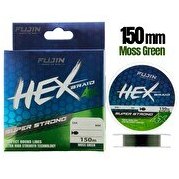 Resim Fujin Hex Braid X4 Moss Green PE İp 150 M 0.14 MM Olta Misinası 