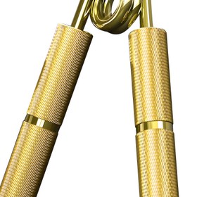 Resim YZLSPORTS Ağır Hizmet Altın El Tutucu - Ayarlanabilir 22.68-158.76 KG Direnç, Güç Antrenmanı için Paslanmaz Çelik & Alüminyum Alaşımlı Sap, Önkol & Parmak Egzersizi, Evde Antrenmanlar için Dayanıklı Metal Tasarım, Kavrama Antrenman Ekipmanı | Şık Metalik Bitiş | Paslanmaz Çelik Yapı, Kavrama Gücü Antrenörü 