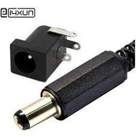 Resim Karledd 5 Set Jak Fiş+Dc Şase Güc Kaynagi Soketi 2,5Mm Erkek Dişi 