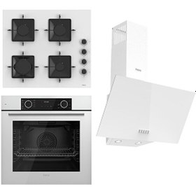 Resim Fryart SS Serisi Beyaz Ankastre Set (SS206 - XE63CB - D087) 
